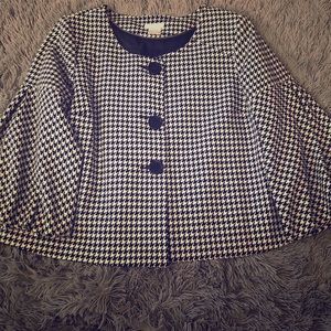 Cropped Tiger-tooth Jacket